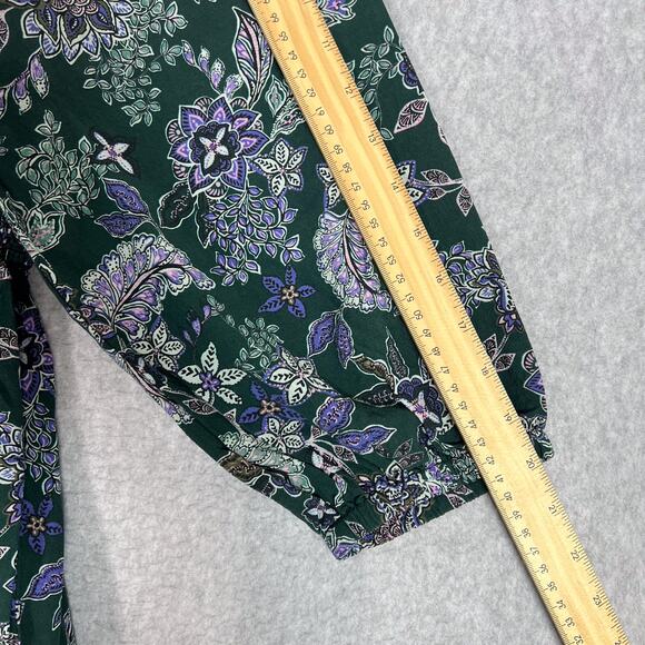 Marine Layer Forest Floral Ivy Smocked Midi Dress Size Small - Picture 9 of 14